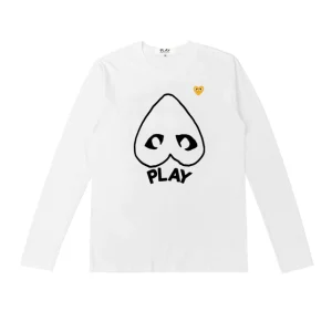 CDG Men Yellow Heart Logo Sweatshirt