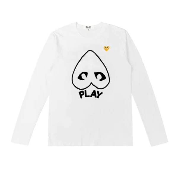 CDG Men Yellow Heart Logo Sweatshirt