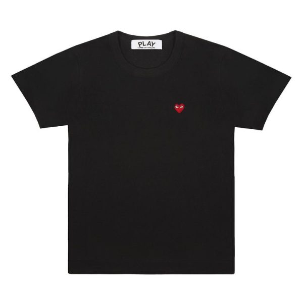 PLAY BASIC SMALL EMBLEM T-SHIRT (BLACK)