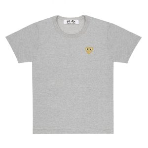 PLAY BASIC T-SHIRT GOLD EMBLEM (GREY)