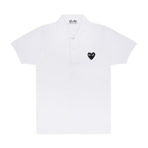 PLAY POLO BLACK EMBLEM (WHITE)