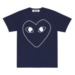 PLAY T-SHIRT WITH HEART OUTLINE