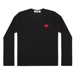 Red Play Comme des Garçons Long Sleeve (Black)